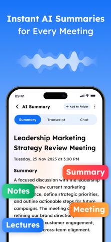 Transcribe speech to text + screenshot