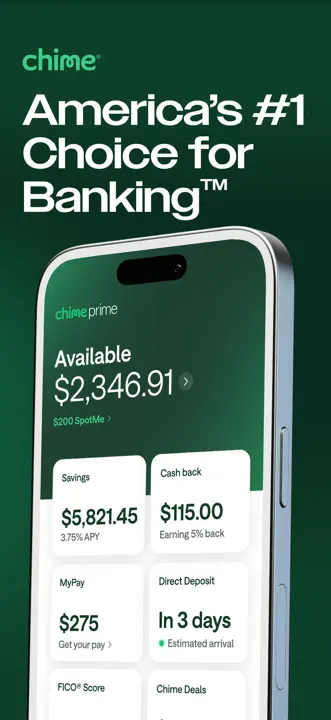 Chime® – Mobile Banking App Store screenshots