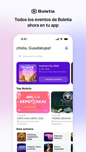 Boletia: Boletos para eventos screenshot 1