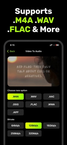 Video to Audio Converter + iPhone screenshot