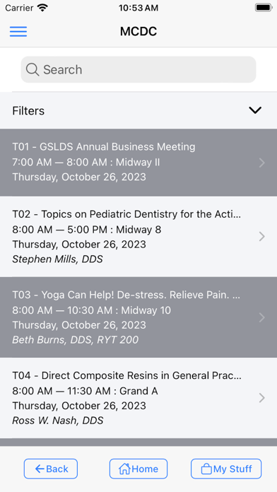 Mid-Continent Dental Congress Screenshot