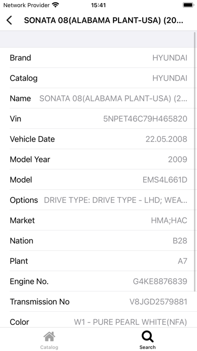 Car parts for Hyundai (EPC) Screenshot