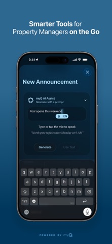 myQ Community iPhone screenshot