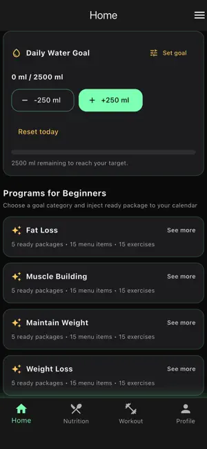 FitAndEat: Workout & Calorie screenshot 2