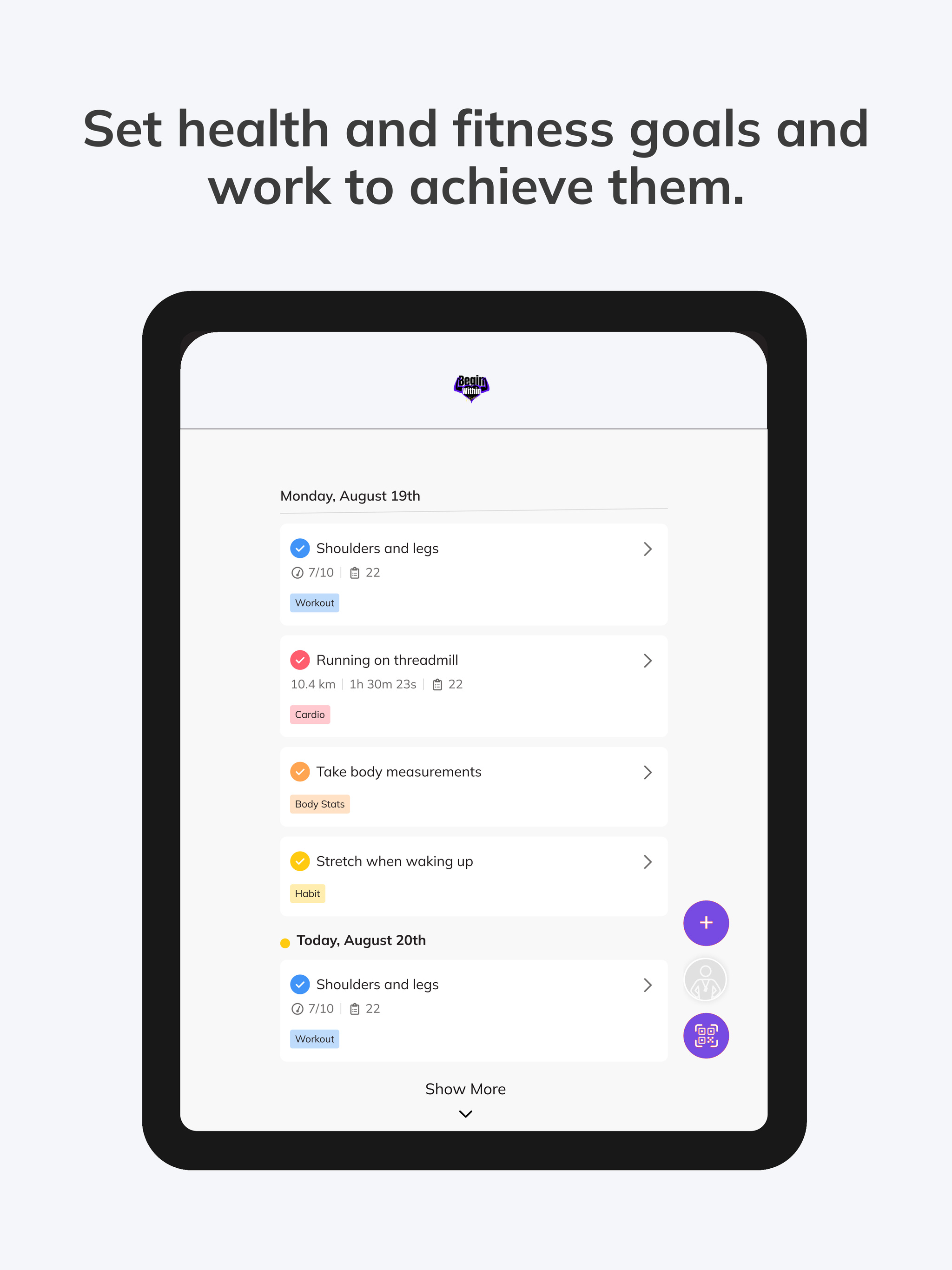 Begin Within Fitness screenshot 10
