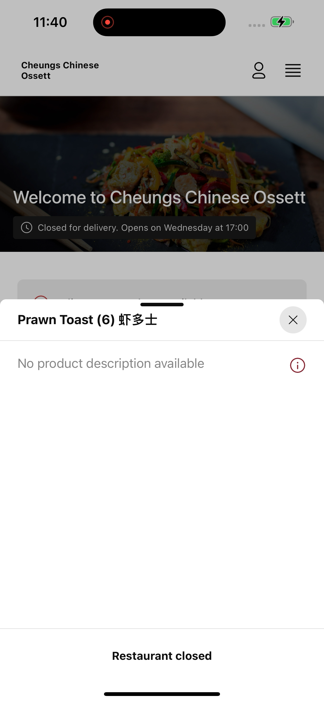Cheungs Chinese Ossett screenshot 8