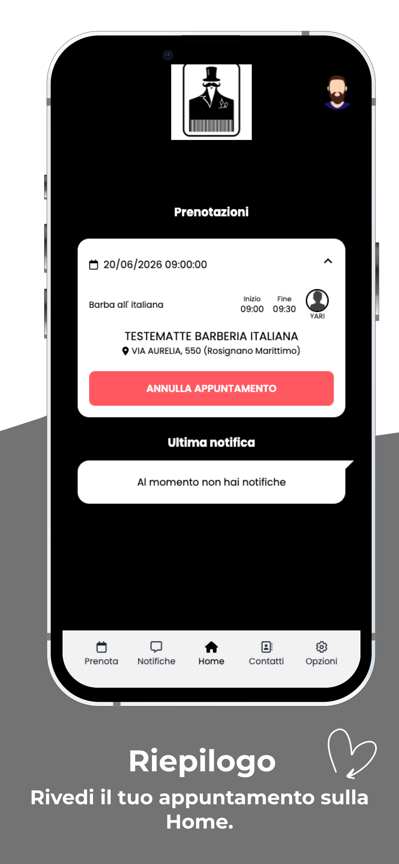 TESTEMATTE barberia screenshot 5