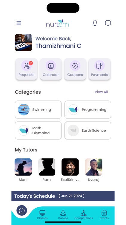 Class & Camp management-Tutors