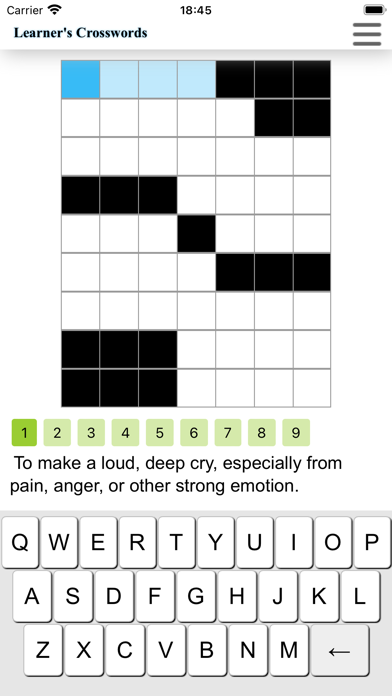 Learner's Crosswords Screenshot