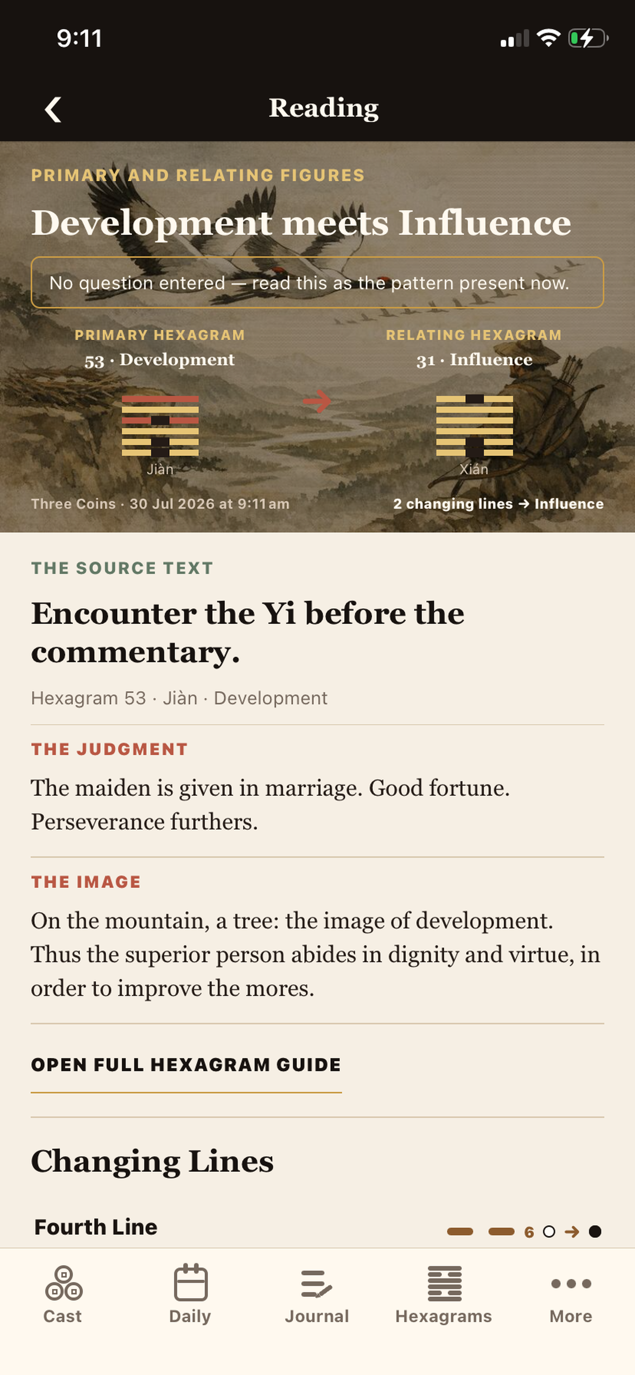 I Ching Oracle Space screenshot 3