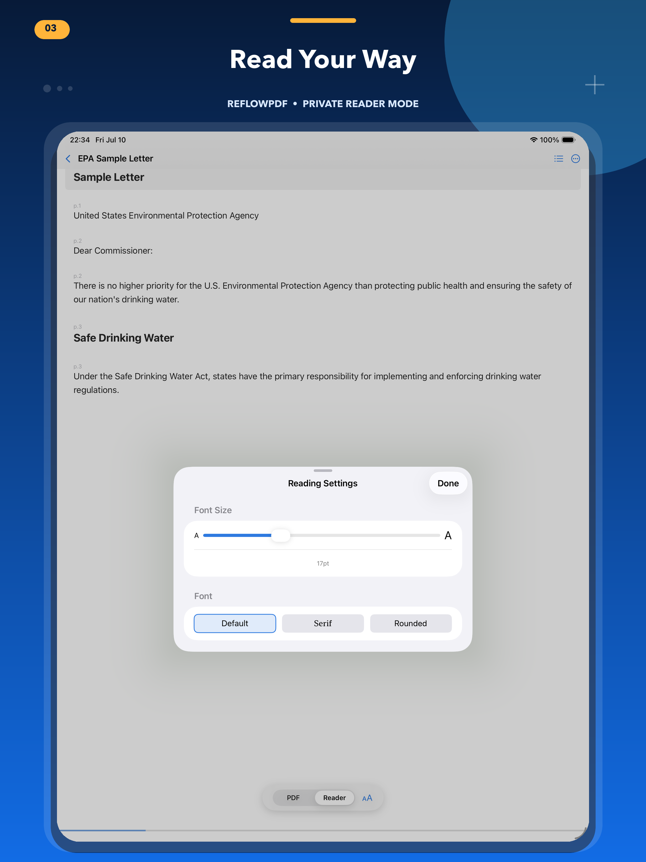 ReflowPDF: PDF Reader Mode screenshot 9