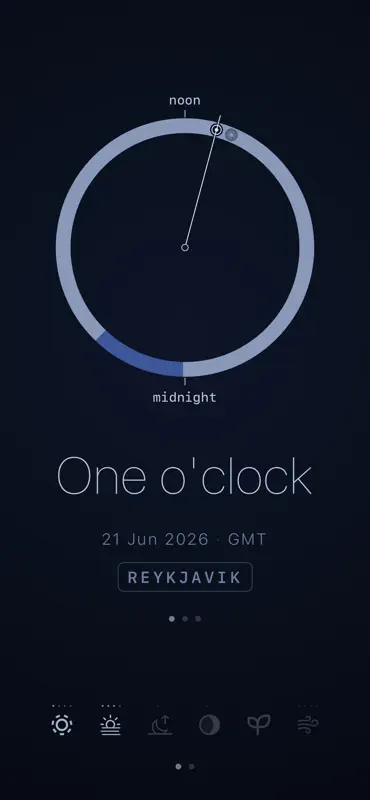 Sloww: Sun & Moon Phase Clock screenshot 4 of 9