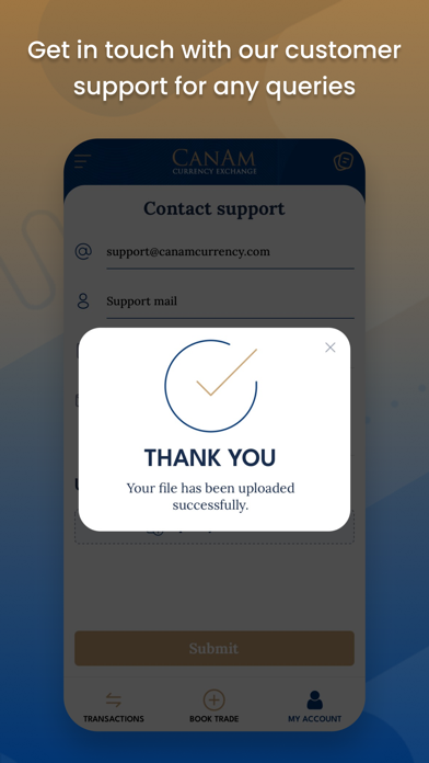 CanAm Currency Exchange App iPhone screenshot