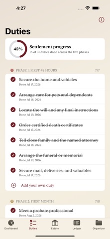 ExecutorKit: Probate Organizer Screenshot 3 of 7