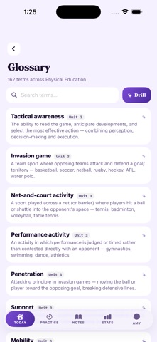 QCAA Study Physical Education iPhone screenshot
