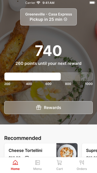 Casa Express - Greenville iPhone screenshot 1 - Food & Drink app