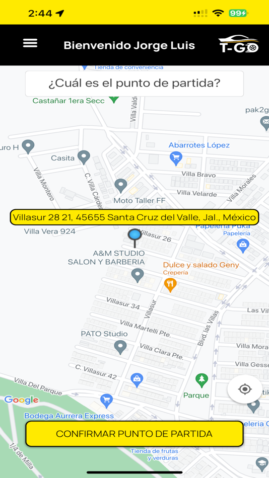 #1. T-Go Usuario (iOS) Door: T-Go