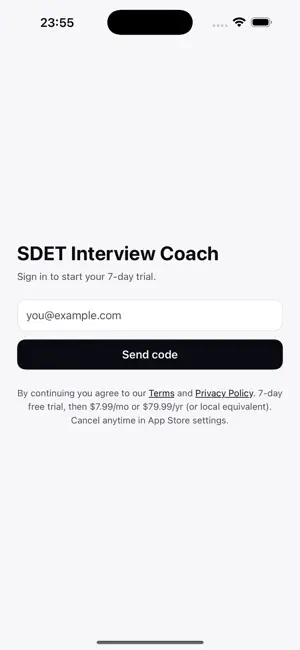 SDET Interview Coach screenshot 1