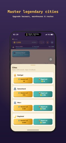 Silk Road Tycoon: Idle Empire iPhone screenshot