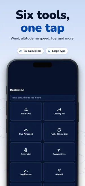 Crabwise: E6B Flight Computer screenshot 1