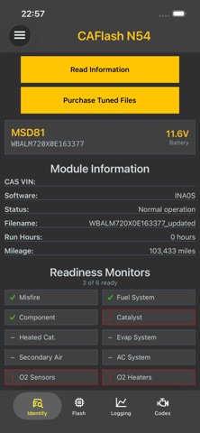 CAFlash N54 screenshot 1