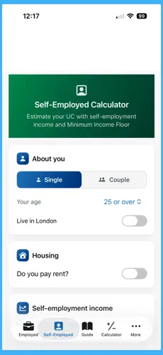 UK Benefits Calculator Screenshot 3