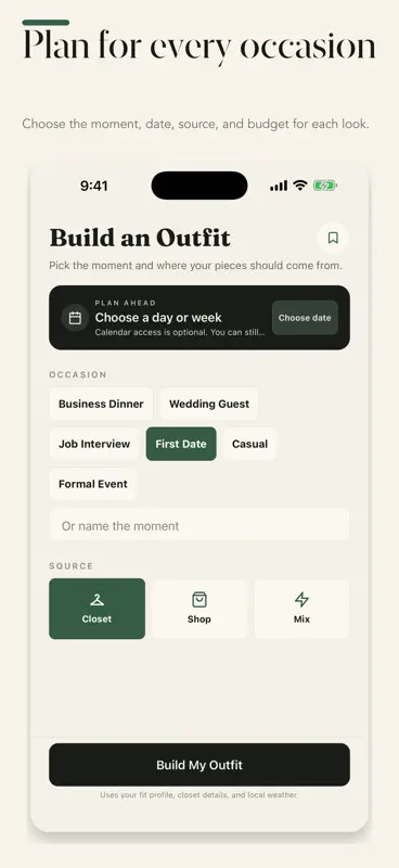 Men's Outfit Planner - Suited screenshot 5 of 6