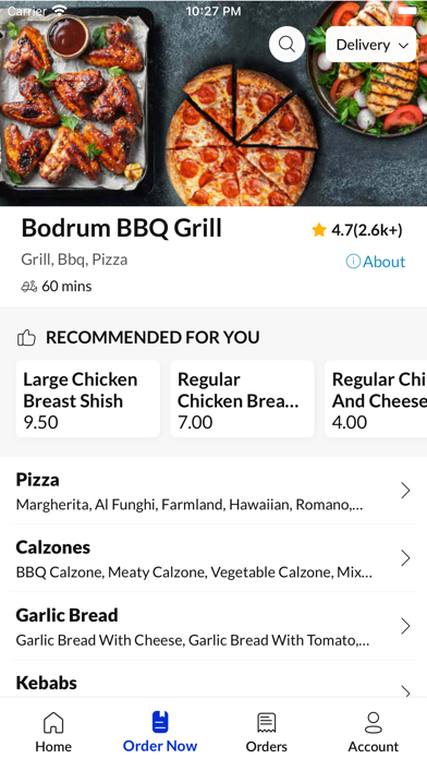 Bodrum BBQ Grill Mansfield. Screenshot