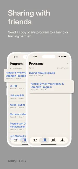 Minlog: Workout Tracker screenshot 3