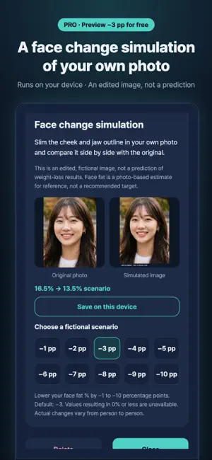 CameraFit: Face Fat % Estimate screenshot 2