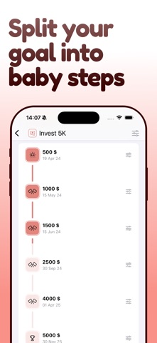 Goal Tracker・Focus Planner・Aim iPhone screenshot