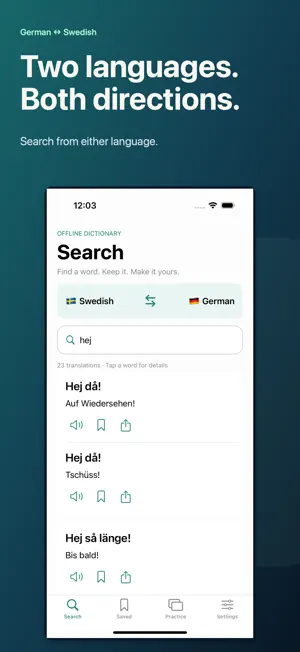 German Swedish Dictionary + screenshot 2