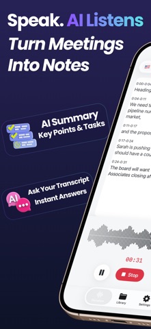 Ai Recorder Transcribe Notes screenshot