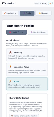 RTK Health: AI Health Diary screenshot