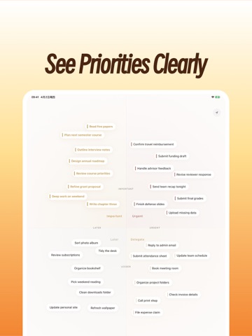 Xevvi - Quadrant To-Do Planner iPad screenshot