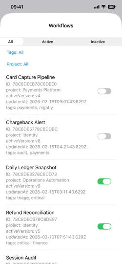 Скриншот N8n Triage на iPhone 6