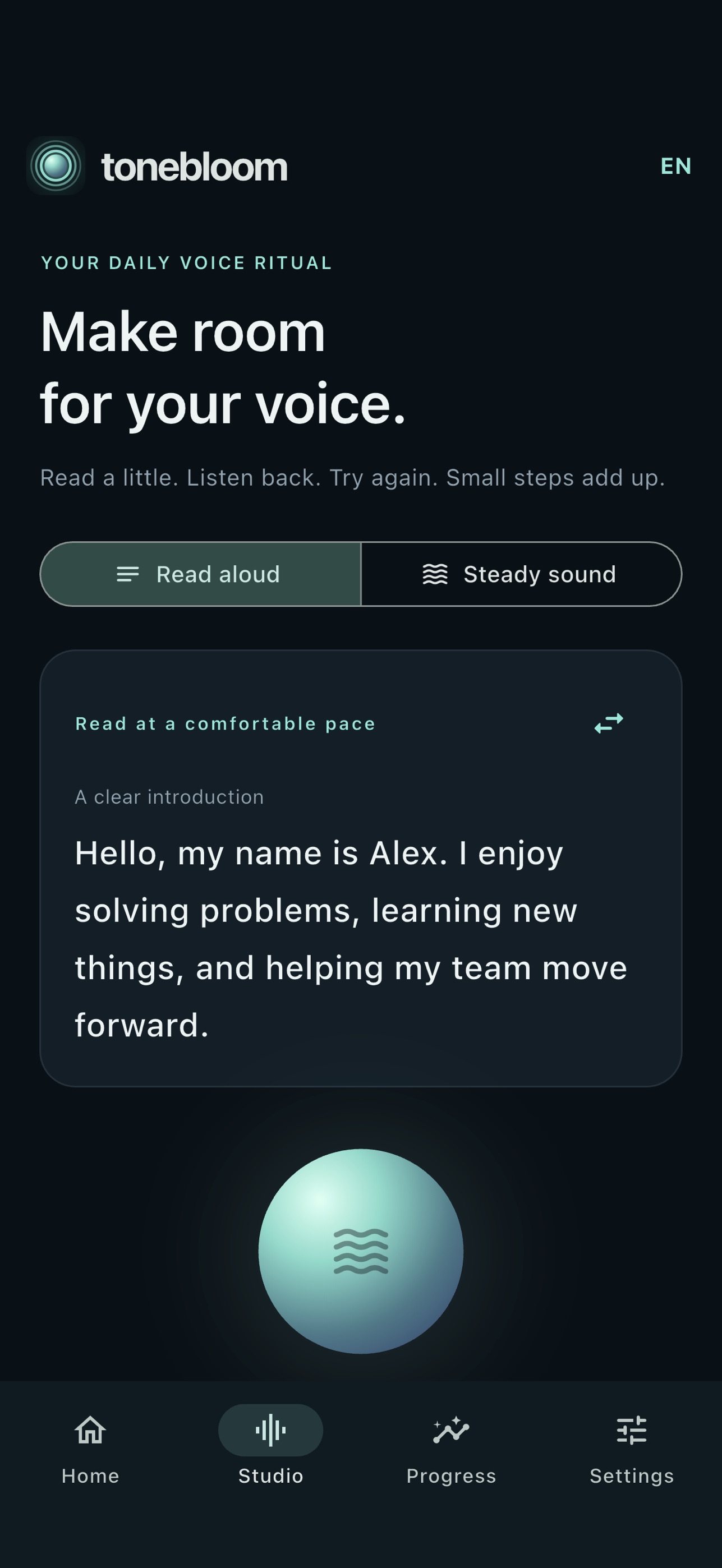 Screenshot 2 of Tonebloom: Voice Training