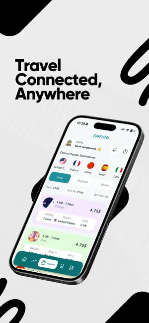 Nomio: eSIM Travel & Internet screenshot 1