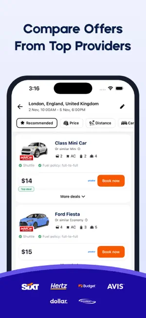 Rent a Car・Cheap Rental Cars screenshot 2