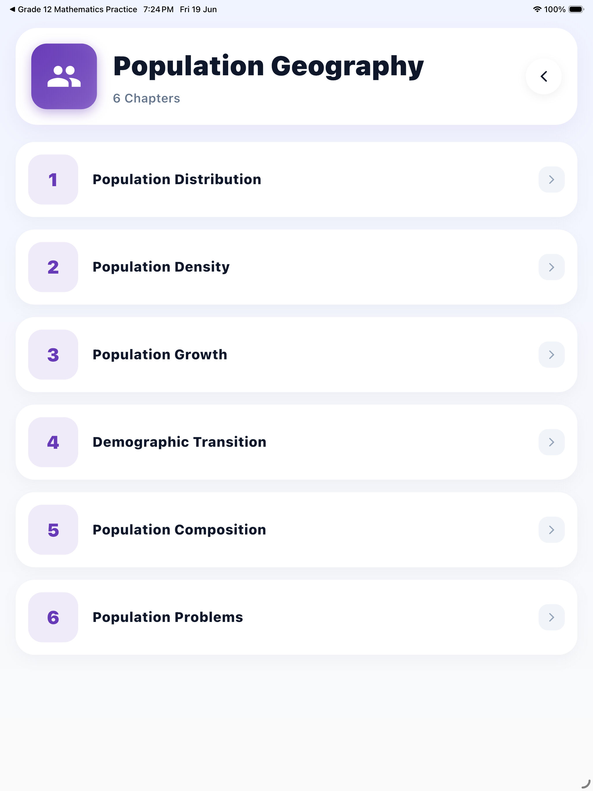 Grade 12 Geography Practice