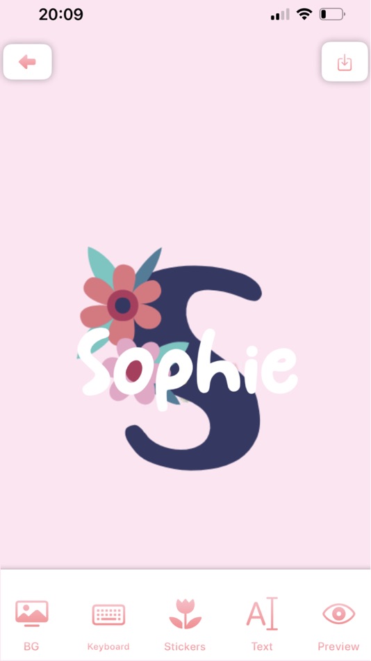 #3. DIY Flower Language Wallpaper (iOS) 由: Nawal Amallou