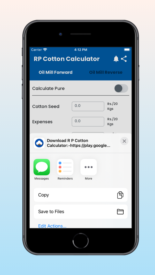 #4. RP Cotton Calculator (iOS) 由: Keval Vikani