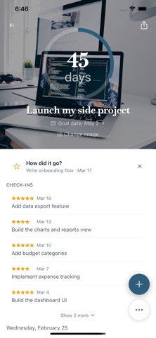 Goals - AI Action Planner screenshot