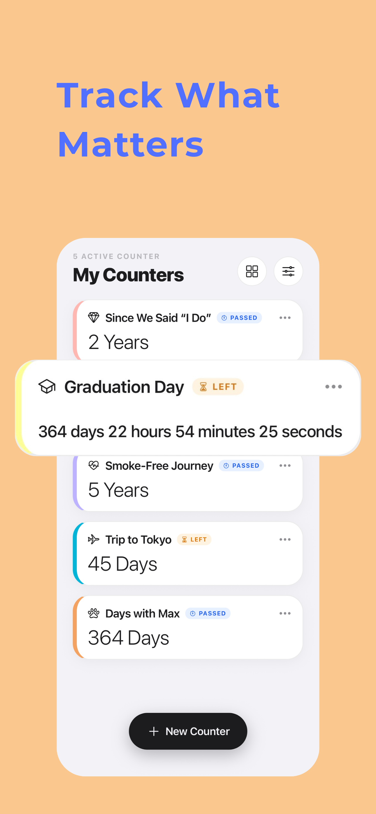 Nexo - Milestone Counter