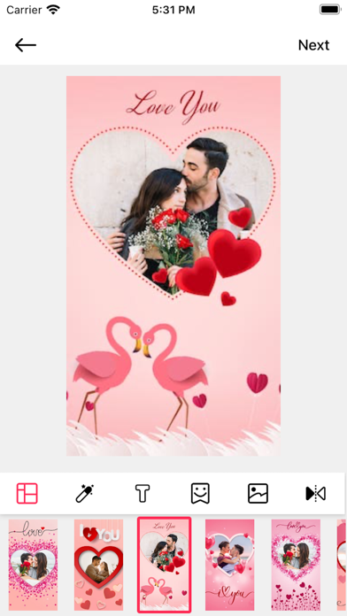 Anniversary Photo Frames Maker iPhone screenshot 6 - Photo & Video app