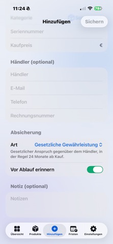 GarantieSafe screenshot