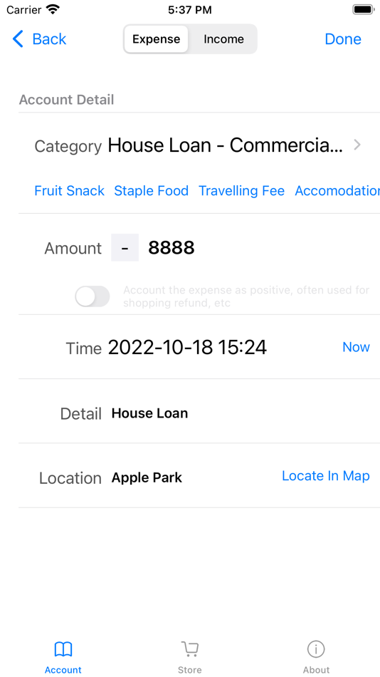 #5. Account Book - Simple (iOS) Podle: 睿 张