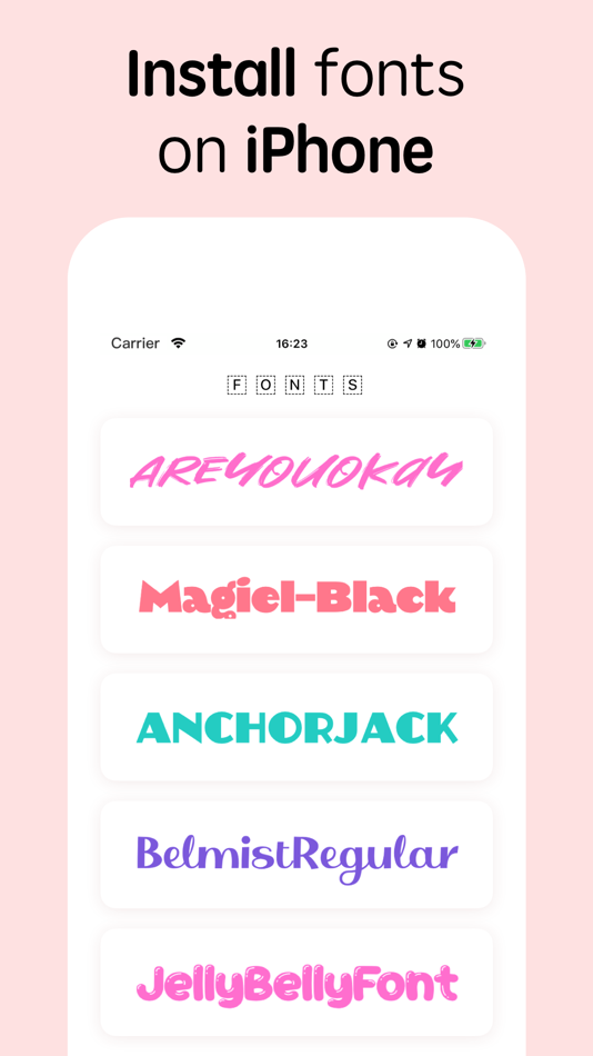 #2. Fonts for iPhones (iOS) 由: Davetech Co., Ltd.