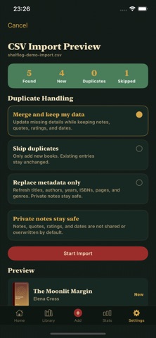 Shelflog Screenshot 10 of 10