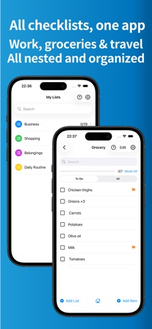 Checklist Maker-Grocery & Work Screenshot 1 of 8